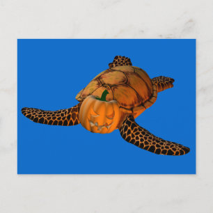 Carte Postale Funny Halloween Turtle