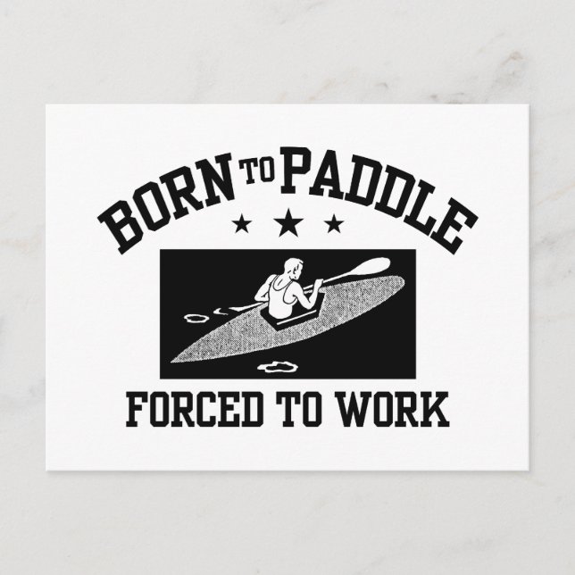 Carte Postale Funny Kayaking (Devant)