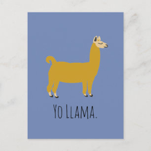 Carte postale Funny Llama Pun