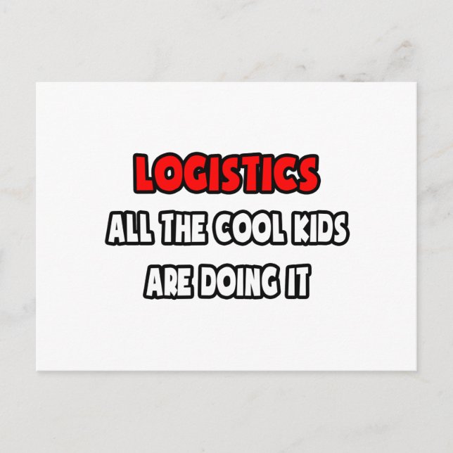 Carte Postale Funny Logisticier Chemises et Cadeaux (Devant)