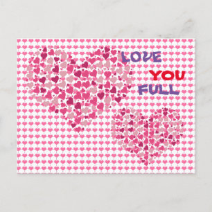 Carte Postale Funny Love Message Love You Full Postcard