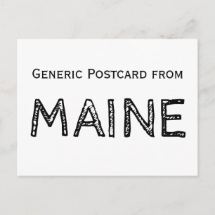 Carte Postale Funny Maine