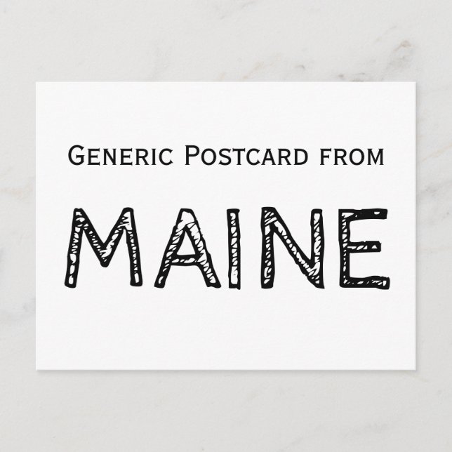Carte Postale Funny Maine (Devant)