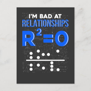 Carte Postale Funny Math Relation Pun Math Enseignant