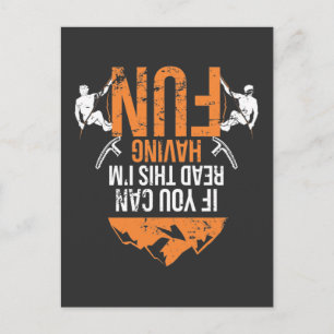 Carte Postale Funny Mountain Escalade Joke Climber Humour