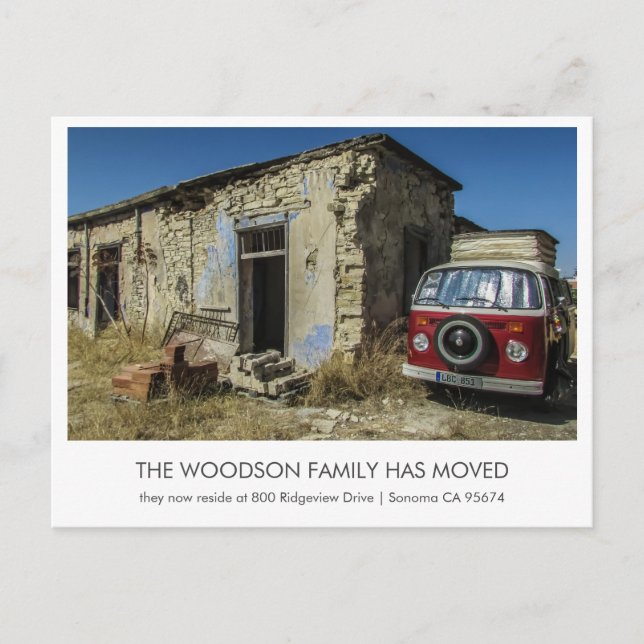 Carte Postale Funny Moving Faire-part (Devant)