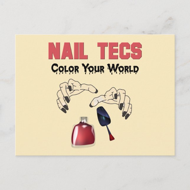 Carte Postale Funny Nail Tech (Devant)