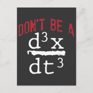 Carte Postale Funny Nerdy Math Physique Plaisanterie Mathématiqu