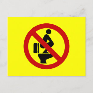 Carte Postale Funny NO Feet sur le siège ⚠ signe thaï ⚠