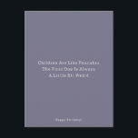 Carte Postale Funny Older Sibling Pancakes Happy Birthday Card<br><div class="desc">Carte (10, 8 x 14, 2 cm) - Children Are Like Pancakes,  The First One Is Always A Little Bit Weird,  Happy Birthday!,  Purple</div>