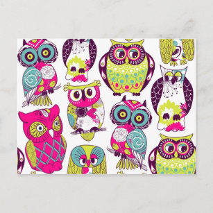 Carte Postale Funny owls