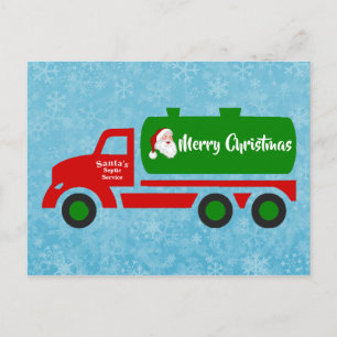 Carte Postale Funny Père Noël Septic Christmas Truck