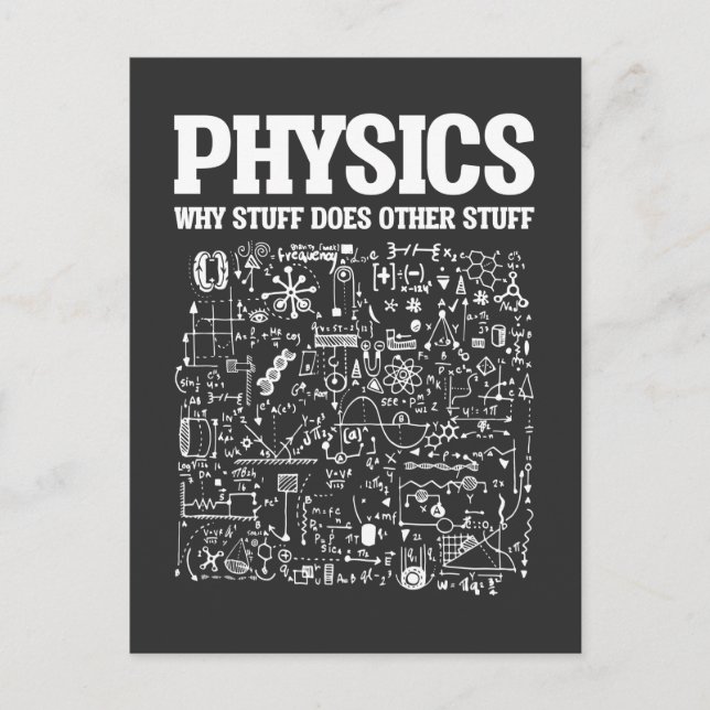 Carte Postale Funny Physicists Enseignant Sciences Physique (Devant)