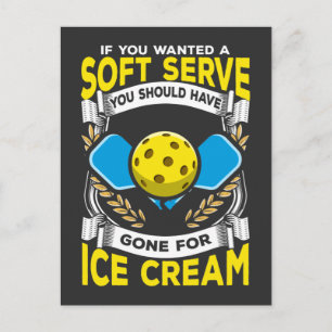 Carte Postale Funny Pickleball Player Servez Sport Sarcastique