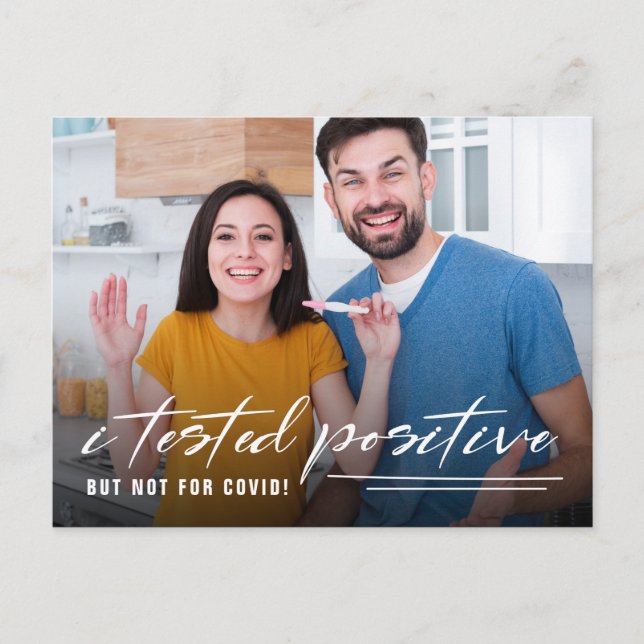 Carte Postale Funny Quarantine Photo Faire-part de grossesse (Devant)