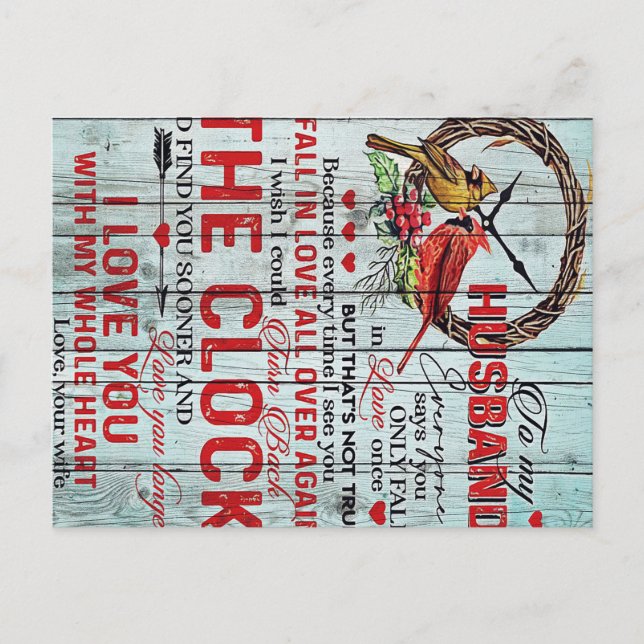 Carte Postale Funny Quotes To Husband | Gift For Man | (Devant)