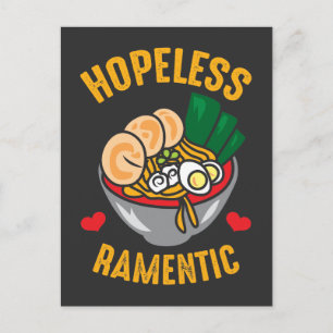 Carte Postale Funny Ramen nouilles Pun Romantique Amoureux