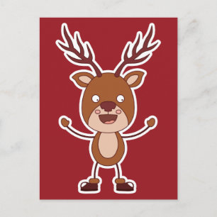Carte postale Funny Reindeer