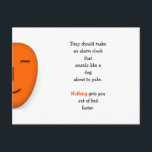 Carte Postale Funny Réveillez-Vous Puke Alarme Horloge De Chanda<br><div class="desc">Blague drôle, humoristique, hilarante / citation humour envoyer une carte postale sourire à propos d'une idée merveilleuse, hallucinante, pour un réveil sur un réveil, qui a le potentiel de réveiller n'importe quel, et chaque os paresseux dans ce monde entier, oui sirrreee. Une carte de plaisanterie amusante, pour votre fille, fils,...</div>