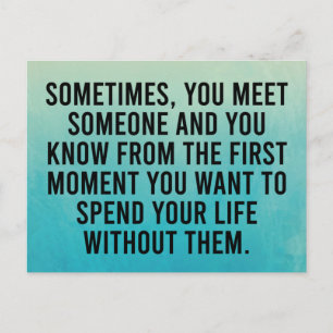 Carte Postale Funny Sarcastic Introvert Humour Dire