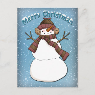 Carte Postale Funny Snowman