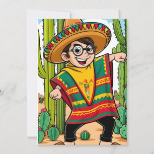 Carte postale Funny Taco Cinco