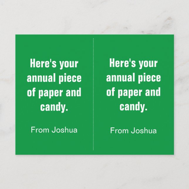 Carte Postale Funny Valentines de classe anti-Valentin pour garç (Devant)