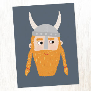Carte Postale Funny Viking