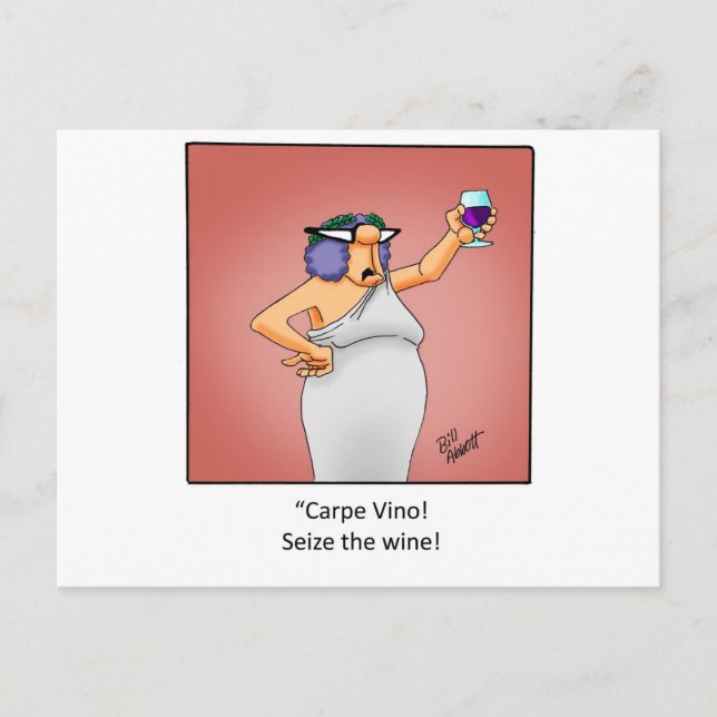 Carte Postale Funny Wine Gift! (Devant)