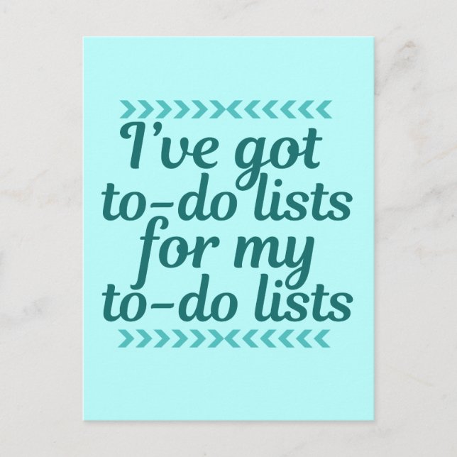 Carte Postale Funny Workaholic (Devant)