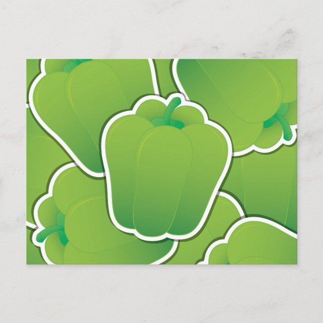 Carte Postale Funy green pepper (Devant)