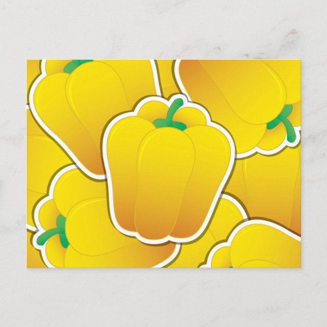 Carte Postale Funy yellow pepper (Devant)