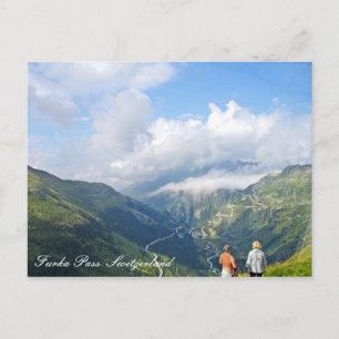 Carte postale Furka Pass Suisse