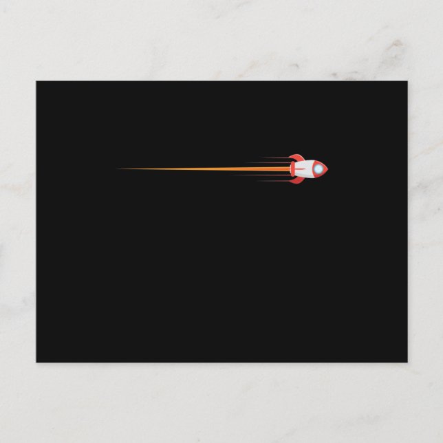 Carte Postale Fusée spatiale (Devant)