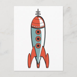 Carte Postale fusée spatiale
