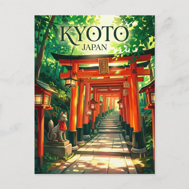 Carte Postale Fushimi Inari-taisha Japon (Devant)