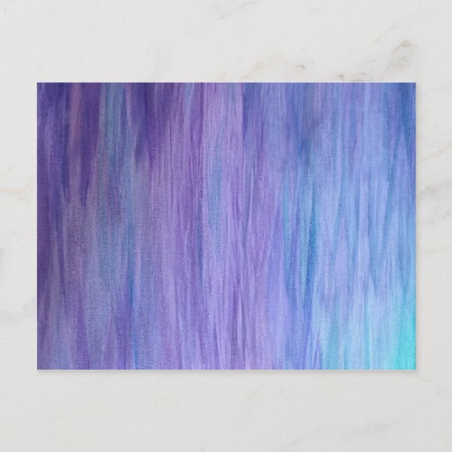 Carte Postale Fusion violette et turquoise (Devant)