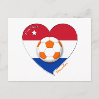 Carte Postale Fútbol Netherlands. NEDERLAND soccer national team