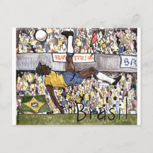 Carte Postale Futebol do Brasil