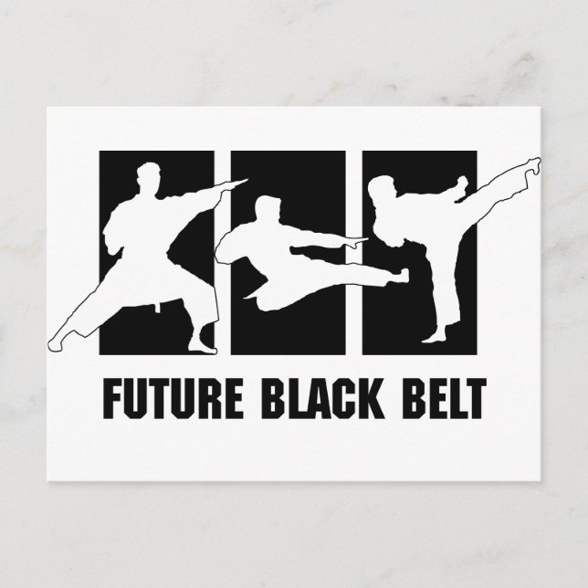 Carte Postale Futur ceinture noire (Devant)