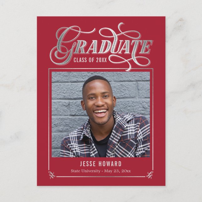 Carte postale Futur Futur Editable Color Graduatio (Devant)