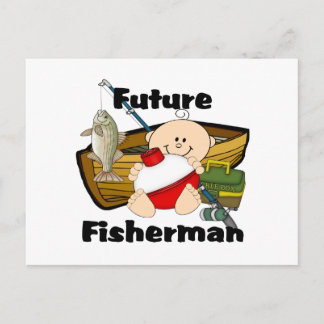 Carte Postale Futur pêcheur