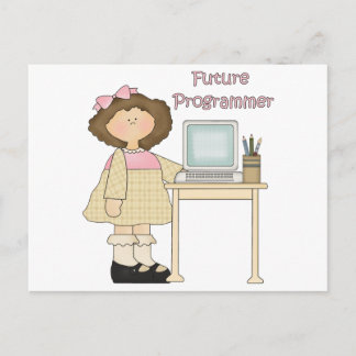 Carte Postale Futur programmeur fille
