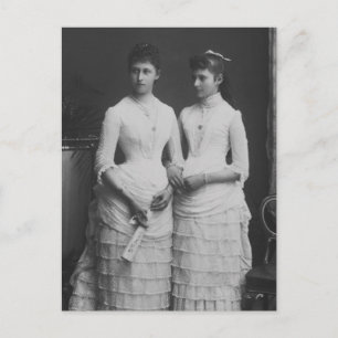 Carte Postale Futur Tsarina Alexandra de Russie & soeur Irene