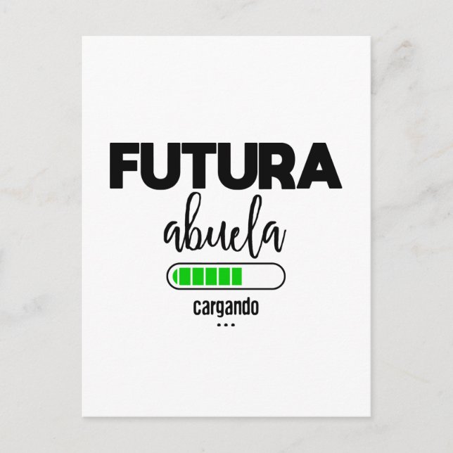 Carte Postale Futura abuela cargando (Devant)