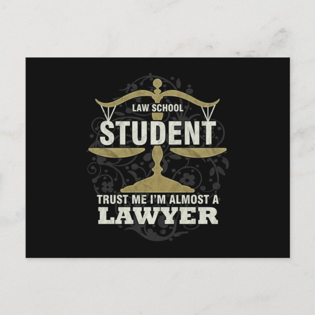 Carte Postale Future Lawyer Gift Law School Almost A (Devant)