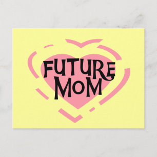Carte Postale Future Mom Pink Heart Tshirts et cadeaux