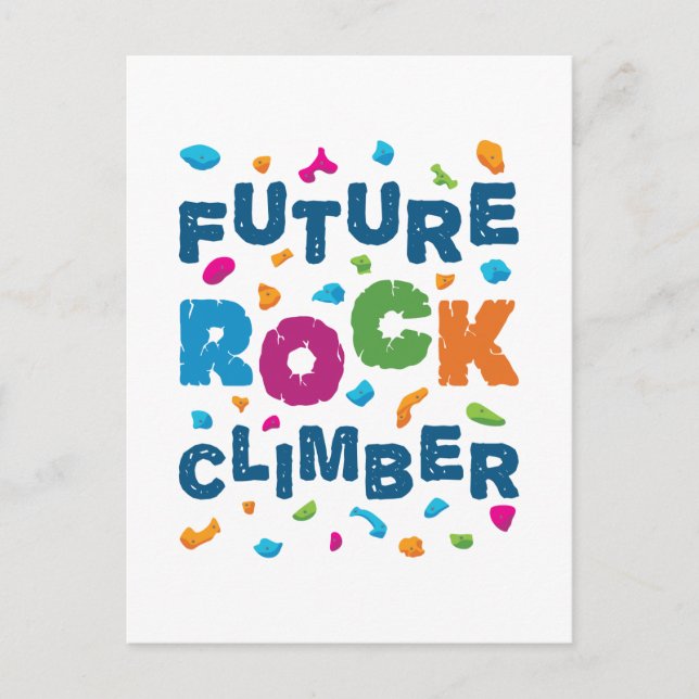 Carte Postale Future Rock Climber Escalade Bouldering (Devant)