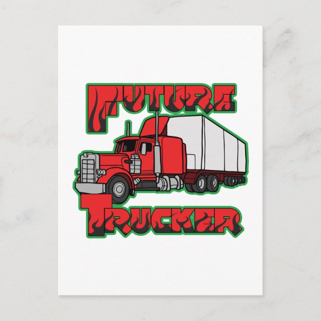 Carte Postale Future Trucker (Devant)