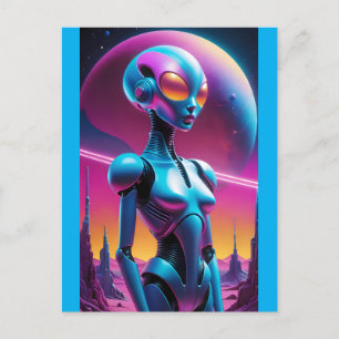 Carte Postale Futurisme Rétro Indéterminé - Ken Gage Art